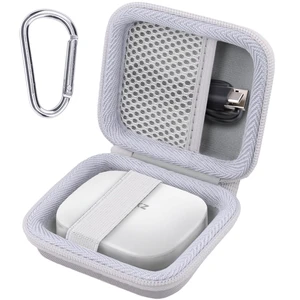 Hard Case for SHOKZ OpenFit Pro Open-Ear Earbuds, White Mesh Accessory Pocket, Charging Cable Storage, Lightweight Design, Carabiner Clip Hard Case for SHOKZ OpenFit Pro Open-Ear Earbuds, White Mesh Accessory Pocket, Charging Cable Storage, Lightweight Design, Carabiner Clip