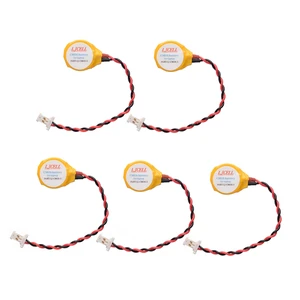 5PCS CMOS ML1220 Battery for DELL XPS 13 15 9343 9350 9360 9365 BIOS RTC ML1220 Battery with 2 Wire Cable and Connector 5PCS CMOS ML1220 Battery for DELL XPS 13 15 9343 9350 9360 9365 BIOS RTC ML1220 Battery with 2 Wire Cable and Connector