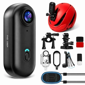 1080P Mini Body Camera 128GB, Wearable Motorcycle Camera WiFi POV 150° Wide Angle, WiFi App Live View, Waterproof Case 131ft, Magnetic Lanyard, Rotating Clip, 64GB Card for Pet Daily Use 1080P Mini Body Camera 128GB, Wearable Motorcycle Camera WiFi POV 150° Wide Angle, WiFi App Live View, Waterproof Case 131ft, Magnetic Lanyard, Rotating Clip, 64GB Card for Pet Daily Use