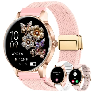 Smart Watch for Women, 1.27'' Touchscreen Activity Trackers with Heart Rate/Sleep Monitor, Make/Answer Calls, 130+ Sport Modes IP68 Waterproof Fitness Watch Smartwatch for iPhone/Samsung/Android Smart Watch for Women, 1.27'' Touchscreen Activity Trackers with Heart Rate/Sleep Monitor, Make/Answer Calls, 130+ Sport Modes IP68 Waterproof Fitness Watch Smartwatch for iPhone/Samsung/Android