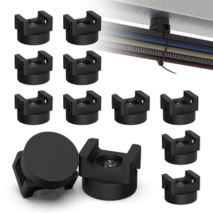 10 Pack Magnetic Zip Tie Mount with Rubber Coating, Strong NdFeB Magnetic Cable Zip Tie Mount for Car & Home Wire Organization, No-Drill Magnet Cable Tie Holder Base Kit for Metal Surfaces 10 Pack Magnetic Zip Tie Mount with Rubber Coating, Strong NdFeB Magnetic Cable Zip Tie Mount for Car & Home Wire Organization, No-Drill Magnet Cable Tie Holder Base Kit for Metal Surfaces