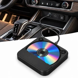 External Car CD Player with USB/AUX Port,Portable Car CD Player with USB-C Adapter & Extension Cable,Universal CDs Player Compatible with Vehicle,Truck,Laptop,TV,Computer (Black) External Car CD Player with USB/AUX Port,Portable Car CD Player with USB-C Adapter & Extension Cable,Universal CDs Player Compatible with Vehicle,Truck,Laptop,TV,Computer (Black)