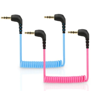 3.5mm TRS Cable for Rode DJI Hollyland Mic to Camera Audio Adapter for Rode Wireless GO III (Gen 3) GO II PRO ME, DJI MINI 3 2 1, Hollyland Lark M1 M2 MAX 150 Microphone, Blue, Pink 2-Pack 3.5mm TRS Cable for Rode DJI Hollyland Mic to Camera Audio Adapter for Rode Wireless GO III (Gen 3) GO II PRO ME, DJI MINI 3 2 1, Hollyland Lark M1 M2 MAX 150 Microphone, Blue, Pink 2-Pack