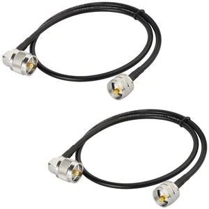 PL-259 Jumper Cable UHF (Pl259) Male to Male Low Loss Digital RG58 Coax Cable (2 Foot RG58) for HAM & CB Radio,Antenna Analyzer,Dummy Load,SWR Meter 2-Pack PL-259 Jumper Cable UHF (Pl259) Male to Male Low Loss Digital RG58 Coax Cable (2 Foot RG58) for HAM & CB Radio,Antenna Analyzer,Dummy Load,SWR Meter 2-Pack