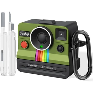 Case for AirPods 4 Case with Retro Polaroid Camera for Women - Cute Apple AirPods 4 Cover, 4th Generation AirPod Cases, Premium Silicone Protector, Ideal for Fashionable Ladies (Green, Airpods 4 Case) Case for AirPods 4 Case with Retro Polaroid Camera for Women - Cute Apple AirPods 4 Cover, 4th Generation AirPod Cases, Premium Silicone Protector, Ideal for Fashionable Ladies (Green, Airpods 4 Case)