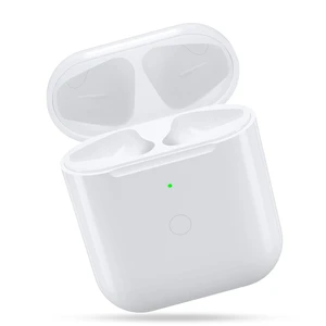 Charging Case Replacement Compatible with Airpod 2nd Charging Case Supports Bluetooth Pairing and Sync Button, Light-ning charging port and wireless charging(earbuds not included) Charging Case Replacement Compatible with Airpod 2nd Charging Case Supports Bluetooth Pairing and Sync Button, Light-ning charging port and wireless charging(earbuds not included)