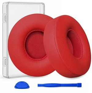 Replacement Ear Pads for Beats Solo 2 & Solo 3 Wired & Wireless Headphones, Ear Cushions, Ear Cups Cover Repair Parts (Red) Replacement Ear Pads for Beats Solo 2 & Solo 3 Wired & Wireless Headphones, Ear Cushions, Ear Cups Cover Repair Parts (Red)