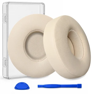 Replacement Ear Pads for Beats Solo 2 & Solo 3 Wired & Wireless Headphones, Ear Cushions, Ear Cups Cover Repair Parts (Satin Gold) Replacement Ear Pads for Beats Solo 2 & Solo 3 Wired & Wireless Headphones, Ear Cushions, Ear Cups Cover Repair Parts (Satin Gold)