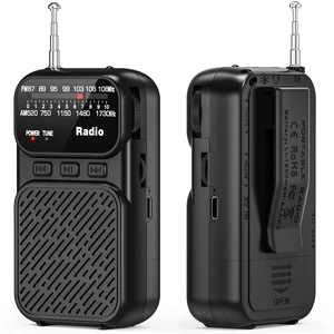 Portable Radio AM FM, Battery Operated Pocket Radio for Gift, Elder Best Reception Transistor Small Radios, with Bluetooth/Flashlight/Headphone Jack, USB-C Rechargeable or 3AAA Battery Portable Radio AM FM, Battery Operated Pocket Radio for Gift, Elder Best Reception Transistor Small Radios, with Bluetooth/Flashlight/Headphone Jack, USB-C Rechargeable or 3AAA Battery