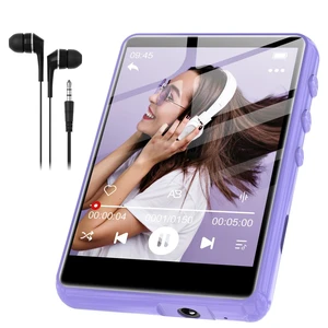 MP3 Player Bluetooth 5.3 - 64GB Mp3 Music Player with 2.4" Touch Screen, Portable Digital Audio Player with HD Speaker FM Radio, Recording Support up 512GB Purple MP3 Player Bluetooth 5.3 - 64GB Mp3 Music Player with 2.4" Touch Screen, Portable Digital Audio Player with HD Speaker FM Radio, Recording Support up 512GB Purple