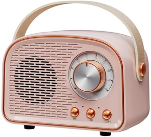 Retro Bluetooth Speaker,Wireless Vintage Decor, Pink Best Birthday Gifts Ideas for Women Teenage Supports TWS Pairing/U-Disk/TF Card/AUX for Home,Travel Retro Bluetooth Speaker,Wireless Vintage Decor, Pink Best Birthday Gifts Ideas for Women Teenage Supports TWS Pairing/U-Disk/TF Card/AUX for Home,Travel