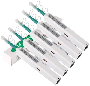 Fiber Optic Cleaning Pen, 5 PCS SC/FC/ST 2.5mm Ferrule Connectors Fiber Cleaner, Cleans Over 800 Times Fiber Optic Cleaning Pen, 5 PCS SC/FC/ST 2.5mm Ferrule Connectors Fiber Cleaner, Cleans Over 800 Times
