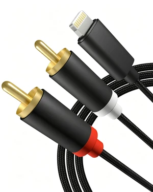 Apple MFi Certified Lightning to RCA Cable Audio Aux Adapter 2-Male Y Splitter Aux Cord Compatible with iPhone 14 13 12 11 Pro XS XR X 8 7 for Amplifier, Car, Home Theater, Speaker Apple MFi Certified Lightning to RCA Cable Audio Aux Adapter 2-Male Y Splitter Aux Cord Compatible with iPhone 14 13 12 11 Pro XS XR X 8 7 for Amplifier, Car, Home Theater, Speaker