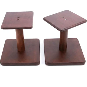 Desktop Speaker Stands Made of Pure Solid Wood, Natural Style, 360° Rotatable Top Plate, Suitable for Medium/Large Tabletop Speakers and Studio Monitors (Walnut Brown Finish_DSS9(9 inch)) Desktop Speaker Stands Made of Pure Solid Wood, Natural Style, 360° Rotatable Top Plate, Suitable for Medium/Large Tabletop Speakers and Studio Monitors (Walnut Brown Finish_DSS9(9 inch))