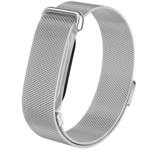 Mesh Band Compatible for Google Fitbit Air,Stainless Steel Milanese Loop Metal Strap with Smooth Edges Magnetic Clasp,Adjustable Breathable Replacement Wristband for Men Women Dress Work Sport Daily Mesh Band Compatible for Google Fitbit Air,Stainless Steel Milanese Loop Metal Strap with Smooth Edges Magnetic Clasp,Adjustable Breathable Replacement Wristband for Men Women Dress Work Sport Daily
