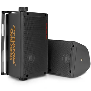300 Watt 3-Way Mini Box Speaker System (Pair), Wall Mountable Indoor/Outdoor Surround Sound Speakers with 3.25" Woofer, 2" Midrange, 1" Tweeter, ABS Sealed Enclosure, Mounting Kit Included 300 Watt 3-Way Mini Box Speaker System (Pair), Wall Mountable Indoor/Outdoor Surround Sound Speakers with 3.25" Woofer, 2" Midrange, 1" Tweeter, ABS Sealed Enclosure, Mounting Kit Included