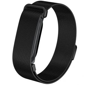 Mesh Band Compatible for Google Fitbit Air,Stainless Steel Milanese Loop Metal Strap with Smooth Edges Magnetic Clasp,Adjustable Breathable Replacement Wristband for Men Women Dress Work Sport Daily Mesh Band Compatible for Google Fitbit Air,Stainless Steel Milanese Loop Metal Strap with Smooth Edges Magnetic Clasp,Adjustable Breathable Replacement Wristband for Men Women Dress Work Sport Daily