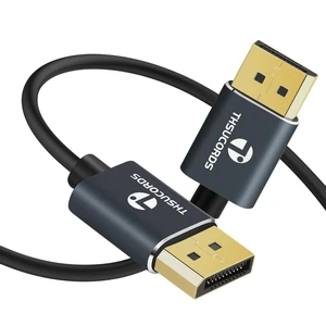 DisplayPort Cable 15FT, Certified Ultra Slim & Thin 8K 4K Display Port 1.4 Cable Support 8K@60Hz, 4K@144Hz 32.4Gbps for Laptop,PC,Monitor DisplayPort Cable 15FT, Certified Ultra Slim & Thin 8K 4K Display Port 1.4 Cable Support 8K@60Hz, 4K@144Hz 32.4Gbps for Laptop,PC,Monitor