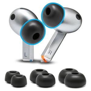 TipZ Galaxy - Memory Foam Ear Tips for Samsung Galaxy Buds Pro 3 & Pro 4 Made by Wicked Cushions Improved Comfort, Tighter Seal & Better Foam Rebound Time Black TipZ Galaxy - Memory Foam Ear Tips for Samsung Galaxy Buds Pro 3 & Pro 4 Made by Wicked Cushions Improved Comfort, Tighter Seal & Better Foam Rebound Time Black