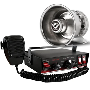 8Tones 200W Emergency Siren with PA - IP67 Waterproof Police/Fire Truck Siren, Yelp/Wail/Hi-Lo Modes, Includes Mic & Speaker for Vehicle PA System 12 Volt Siren Car Alarm Siren 8Tones 200W Emergency Siren with PA - IP67 Waterproof Police/Fire Truck Siren, Yelp/Wail/Hi-Lo Modes, Includes Mic & Speaker for Vehicle PA System 12 Volt Siren Car Alarm Siren