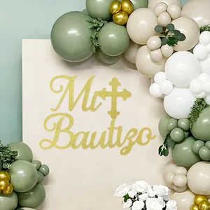 Mi Bautizo Sign for Backdrop - Glitter Gold Felt Mi Bautizo Baby Baptism Religious Decal Decorations Comuniòn Party Backdrop Sign, God Bless First Holy Communion Party Wall Decor Mi Bautizo Sign for Backdrop - Glitter Gold Felt Mi Bautizo Baby Baptism Religious Decal Decorations Comuniòn Party Backdrop Sign, God Bless First Holy Communion Party Wall Decor