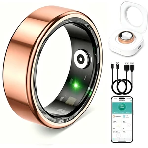 Smart Ring for Women & Men, Health and Sleep Tracker Ring with Heart Rate, Blood Oxygen,Blood Pressure, Waterproof Fitness Ring, Free APP for iOS Android Smart Ring for Women & Men, Health and Sleep Tracker Ring with Heart Rate, Blood Oxygen,Blood Pressure, Waterproof Fitness Ring, Free APP for iOS Android