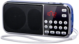 J189 Mini Bluetooth AM FM Radio, TF Card/USB/AUX Playback with Bass Rechargeable, LED Flashlight, Dual Speaker Heavy Bass, Pocket Size, Battery Operated Small Radio, Small Portable Radios J189 Mini Bluetooth AM FM Radio, TF Card/USB/AUX Playback with Bass Rechargeable, LED Flashlight, Dual Speaker Heavy Bass, Pocket Size, Battery Operated Small Radio, Small Portable Radios