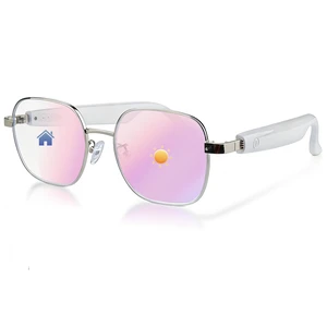 AI Smart Glasses, Bluetooth Audio Glasses with Photochromic Sunglasses Photochromic lenses automatically adjust to light changes with open-ear speakers for commuting, driving,travel and daily wear AI Smart Glasses, Bluetooth Audio Glasses with Photochromic Sunglasses Photochromic lenses automatically adjust to light changes with open-ear speakers for commuting, driving,travel and daily wear