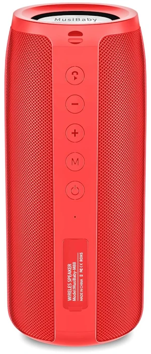 M88 Portable Bluetooth Speaker, USB/AUX/TF Playback, Red USB playback, AUX input and TF card playback for flexible listening, plus rechargeable 40H playtime and deep bass M88 Portable Bluetooth Speaker, USB/AUX/TF Playback, Red USB playback, AUX input and TF card playback for flexible listening, plus rechargeable 40H playtime and deep bass