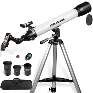 Telescopes for Adults High Powered, 700x90mm AZ Astronomical Professional Refractor Telescope for Beginners Astronomy with Advanced Eyepieces, Cool Astronomy for Christmas, White Telescopes for Adults High Powered, 700x90mm AZ Astronomical Professional Refractor Telescope for Beginners Astronomy with Advanced Eyepieces, Cool Astronomy for Christmas, White