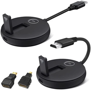 Wireless HDMI Transmitter and Receiver Kit. HDMI Wireless Extender Supports 2.4/5GHz Frequencies for Streaming of Video and Audio from Devices Such As Laptops, Cable Boxes, Cameras to Your Monitor /TV Wireless HDMI Transmitter and Receiver Kit. HDMI Wireless Extender Supports 2.4/5GHz Frequencies for Streaming of Video and Audio from Devices Such As Laptops, Cable Boxes, Cameras to Your Monitor /TV