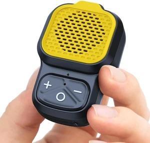 Mini Bluetooth Speaker Clip On Wearable Portable Speaker Small Wireless Speaker with Mic Work Sound System for Hard Hat Construction, IPX6 Waterproof, Outdoor Gadgets Gifts, Yellow Mini Bluetooth Speaker Clip On Wearable Portable Speaker Small Wireless Speaker with Mic Work Sound System for Hard Hat Construction, IPX6 Waterproof, Outdoor Gadgets Gifts, Yellow
