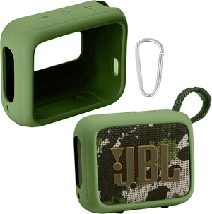 for JBL Go 4 Waterproof Bluetooth Speaker Silicone Cover, Green Snug Fit, Portable Carabiner Clip, Shock Absorption, Drop Protection, Travel Lightweight Design, Protective Skin Case for JBL Go 4 Waterproof Bluetooth Speaker Silicone Cover, Green Snug Fit, Portable Carabiner Clip, Shock Absorption, Drop Protection, Travel Lightweight Design, Protective Skin Case