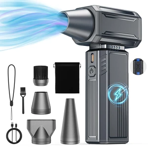 Compressed Air Duster,130000RPM Electric Duster,Stepless Speed Mini Air Blower,Replace Canned Air Duster,Cordless Rechargeable Jet Fan Blower for Keyboard Computer Car Cleaning Dry-Dark Gray Compressed Air Duster,130000RPM Electric Duster,Stepless Speed Mini Air Blower,Replace Canned Air Duster,Cordless Rechargeable Jet Fan Blower for Keyboard Computer Car Cleaning Dry-Dark Gray