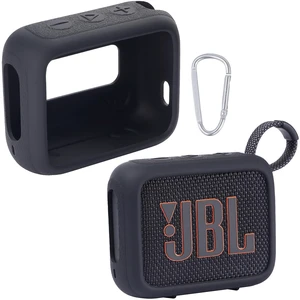 for JBL Go 4 Waterproof Bluetooth Speaker Silicone Cover, Black Snug Fit, Portable Carabiner Clip, Shock Absorption, Drop Protection, Travel Lightweight Design, Protective Skin Case for JBL Go 4 Waterproof Bluetooth Speaker Silicone Cover, Black Snug Fit, Portable Carabiner Clip, Shock Absorption, Drop Protection, Travel Lightweight Design, Protective Skin Case