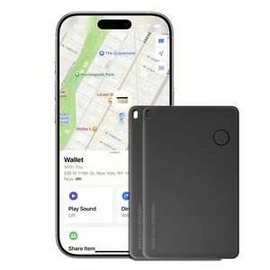Wallet Tracker Card, Rechargable, Works with Apple Find My, iPhone (iOS Only), Bluetooth Item Locator for Luggage, Bags, Passport, IP68 Waterproof (2 Pack) Wallet Tracker Card, Rechargable, Works with Apple Find My, iPhone (iOS Only), Bluetooth Item Locator for Luggage, Bags, Passport, IP68 Waterproof (2 Pack)