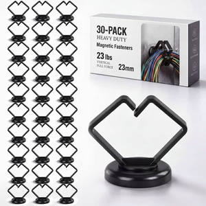 30 Pack Magnetic Cable Holder 23lbs Heavy Duty Zip Tie Mount 7/8" Base, Magnetic Cable Organizer Clip, Scratch-free Wire Management for Home Office Desk Server Rack Marine Electrical 30 Pack Magnetic Cable Holder 23lbs Heavy Duty Zip Tie Mount 7/8" Base, Magnetic Cable Organizer Clip, Scratch-free Wire Management for Home Office Desk Server Rack Marine Electrical