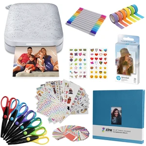 Sprocket Portable 2x3 Instant Photo Printer (Luna Pearl) Fun Scrapbook Bundle Sprocket Portable 2x3 Instant Photo Printer (Luna Pearl) Fun Scrapbook Bundle