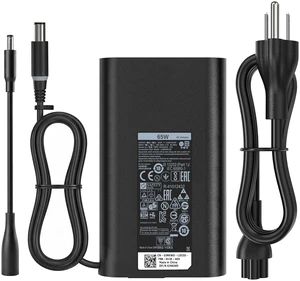 65W Laptop Charger Compatible with Dell Latitude Inspiron 7.4/4.5mm 19.5V 3.34A Adapter For XPS 13 5400 5480 5490 5500 5590 7480 7490 E5400 E5420 LA65NM130 HA65NM130 7.4 & 4.5mm Tips Included 65W Laptop Charger Compatible with Dell Latitude Inspiron 7.4/4.5mm 19.5V 3.34A Adapter For XPS 13 5400 5480 5490 5500 5590 7480 7490 E5400 E5420 LA65NM130 HA65NM130 7.4 & 4.5mm Tips Included