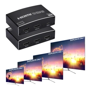 HDMI Splitter 1 in 4 Out, 1x4 HDMI Splitter Audio Video Distributor Box Support 3D & 4K x 2K Compatible for HDTV, STB, DVD, PS3, Projector Etc HDMI Splitter 1 in 4 Out, 1x4 HDMI Splitter Audio Video Distributor Box Support 3D & 4K x 2K Compatible for HDTV, STB, DVD, PS3, Projector Etc