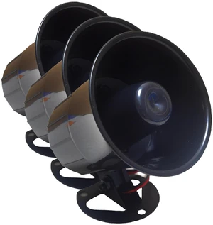Wired Alarm Siren Horn 15W DC 6 to 12V Security Siren with Bracket for Home Security Alarm System (Pack of 3) Wired Alarm Siren Horn 15W DC 6 to 12V Security Siren with Bracket for Home Security Alarm System (Pack of 3)