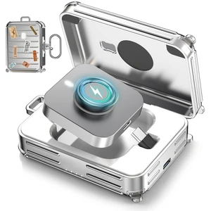Funny Suitcase Charging Case for Oura Ring Gen 5/4/3 Charger, 1000mAh Portable Travel Power Station Fits All-Sized Oura Ring 5/4/3, 30-Day Runtime (Official Charger NOT Included) (Silver) Funny Suitcase Charging Case for Oura Ring Gen 5/4/3 Charger, 1000mAh Portable Travel Power Station Fits All-Sized Oura Ring 5/4/3, 30-Day Runtime (Official Charger NOT Included) (Silver)