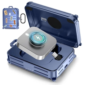 Funny Suitcase Charging Case for Oura Ring Gen 5/4/3 Charger, 1000mAh Portable Travel Power Station Fits All-Sized Oura Ring 5/4/3, 30-Day Runtime (Official Charger NOT Included) (Blue) Funny Suitcase Charging Case for Oura Ring Gen 5/4/3 Charger, 1000mAh Portable Travel Power Station Fits All-Sized Oura Ring 5/4/3, 30-Day Runtime (Official Charger NOT Included) (Blue)