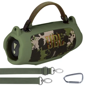 Silicone Cover Compatible with JBL Charge 6 Portable Speaker Precisely Tailored Silicone Cover, Anti-Slip Texture, Shock Buffer Protection, Lightweight Carry, Squad Green Cover Silicone Cover Compatible with JBL Charge 6 Portable Speaker Precisely Tailored Silicone Cover, Anti-Slip Texture, Shock Buffer Protection, Lightweight Carry, Squad Green Cover