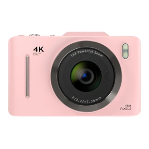 4K 48MP Digital Camera for Kids, 16X Zoom, 32GB Card Point and shoot compact camera, autofocus, anti-shake, fill light and creative filters. Gift for kids, teens and beginners 4K 48MP Digital Camera for Kids, 16X Zoom, 32GB Card Point and shoot compact camera, autofocus, anti-shake, fill light and creative filters. Gift for kids, teens and beginners