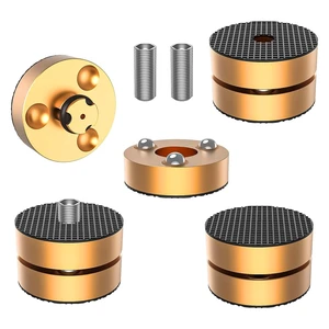 Audiocrast HiFi Speaker Spikes Stand Feet Shock Absorber Feet Pads Isolation Feet 40mm×23mm Aluminum with Balls for Audio Speaker Subwoofer CD DVD Amplifier Turntable DAC Audiocrast HiFi Speaker Spikes Stand Feet Shock Absorber Feet Pads Isolation Feet 40mm×23mm Aluminum with Balls for Audio Speaker Subwoofer CD DVD Amplifier Turntable DAC