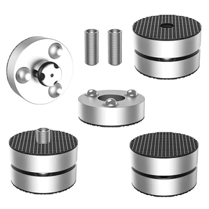 Audiocrast 4X HiFi Speaker Spike Pad Isolation Feet Stand Feet 40X23MM Shock Absorber with Stainless Steel Ball for Audio Speaker Subwoofer CD DVD Amplifier Turntable DAC Audiocrast 4X HiFi Speaker Spike Pad Isolation Feet Stand Feet 40X23MM Shock Absorber with Stainless Steel Ball for Audio Speaker Subwoofer CD DVD Amplifier Turntable DAC