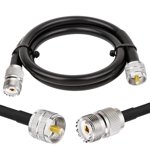 UHF Female SO239 to UHF Male PL259 Jumper 6ft RG8X Coaxial Cable 50 Ohm PL259 CB Coax Cable for Antenna Ham Shack Duplexer Tuner Dummy Load SWR Meter Switch Monitor etc UHF Female SO239 to UHF Male PL259 Jumper 6ft RG8X Coaxial Cable 50 Ohm PL259 CB Coax Cable for Antenna Ham Shack Duplexer Tuner Dummy Load SWR Meter Switch Monitor etc