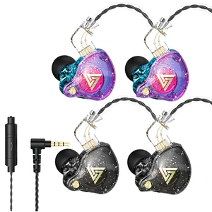 QKZ AK6 Pro Wired IEM for Gaming Earbuds with MIC, in Ear Monitor Headphones, Deep Bass Sound, 1DD 10mm Dynamic Driver, IEM for Music Video Calling(1PCS Black+1PCS Colorful) QKZ AK6 Pro Wired IEM for Gaming Earbuds with MIC, in Ear Monitor Headphones, Deep Bass Sound, 1DD 10mm Dynamic Driver, IEM for Music Video Calling(1PCS Black+1PCS Colorful)