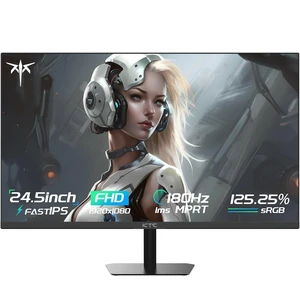 24.5 Inch Gaming Monitor FHD 1080P Fast IPS 180Hz, 125% sRGB 1ms HDR Zero-Frame Computer Monitor, HDMI 2.0, DisplayPort 1.4, FreeSync & G-Sync, Tilt, VESA Compatible, Eye Care 24.5 Inch Gaming Monitor FHD 1080P Fast IPS 180Hz, 125% sRGB 1ms HDR Zero-Frame Computer Monitor, HDMI 2.0, DisplayPort 1.4, FreeSync & G-Sync, Tilt, VESA Compatible, Eye Care
